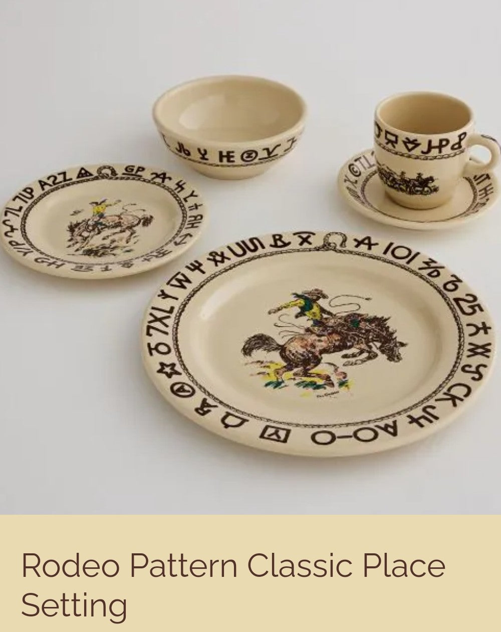 Rodeo China 5 Piece Place Setting