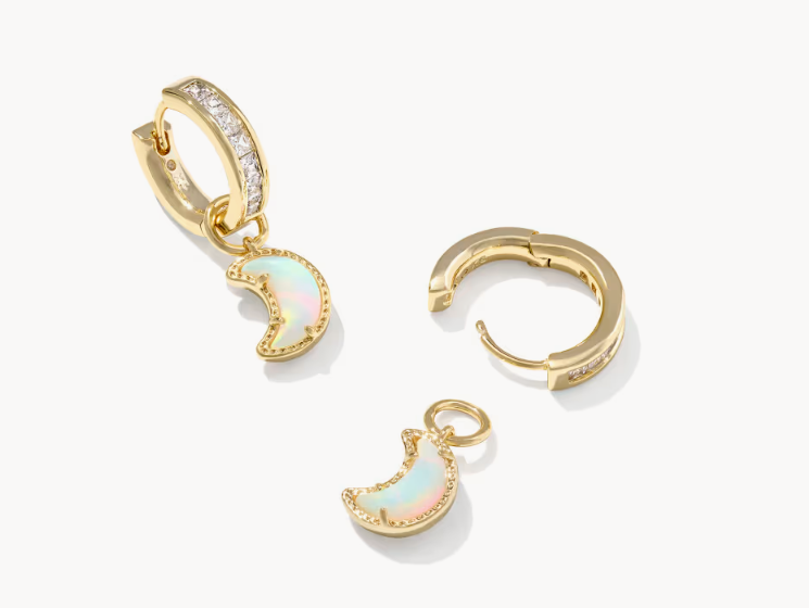 MOON HUGGIE EARRING