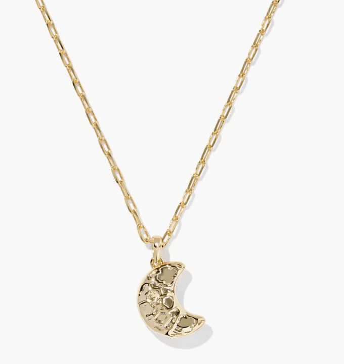 MOON SHORT PENDANT NECKLACE