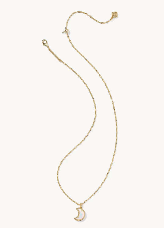 MOON SHORT PENDANT NECKLACE