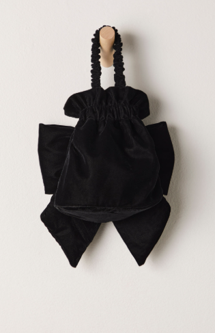 BELLE VELVET BOW BAG