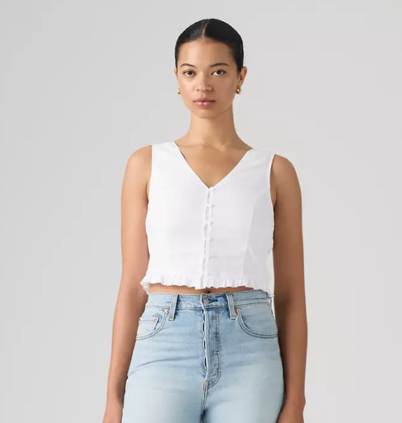 TEAGAN BLOUSE - BRIGHT WHITE