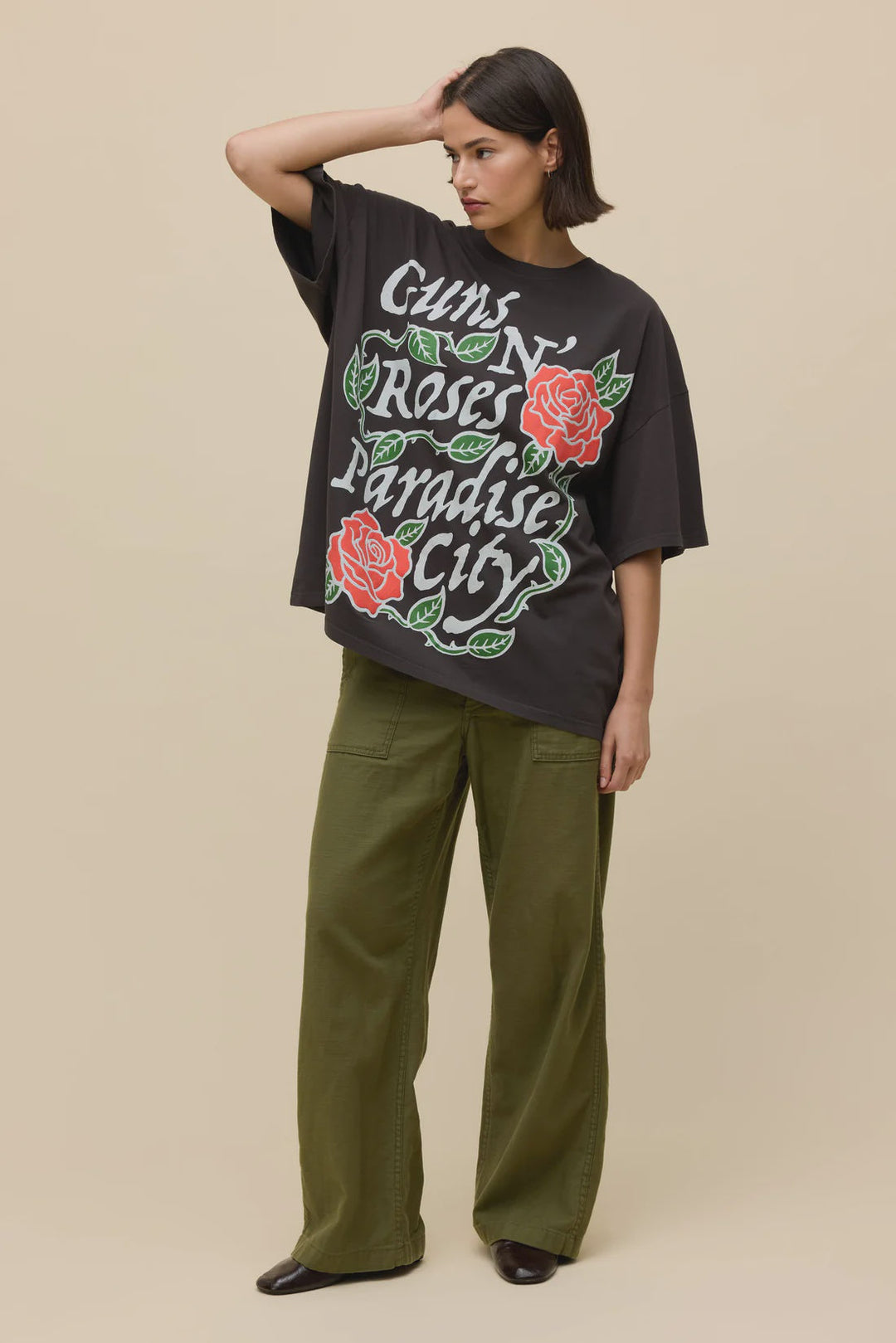 GUNS N ROSES PARADISE CITY ROSES TEE