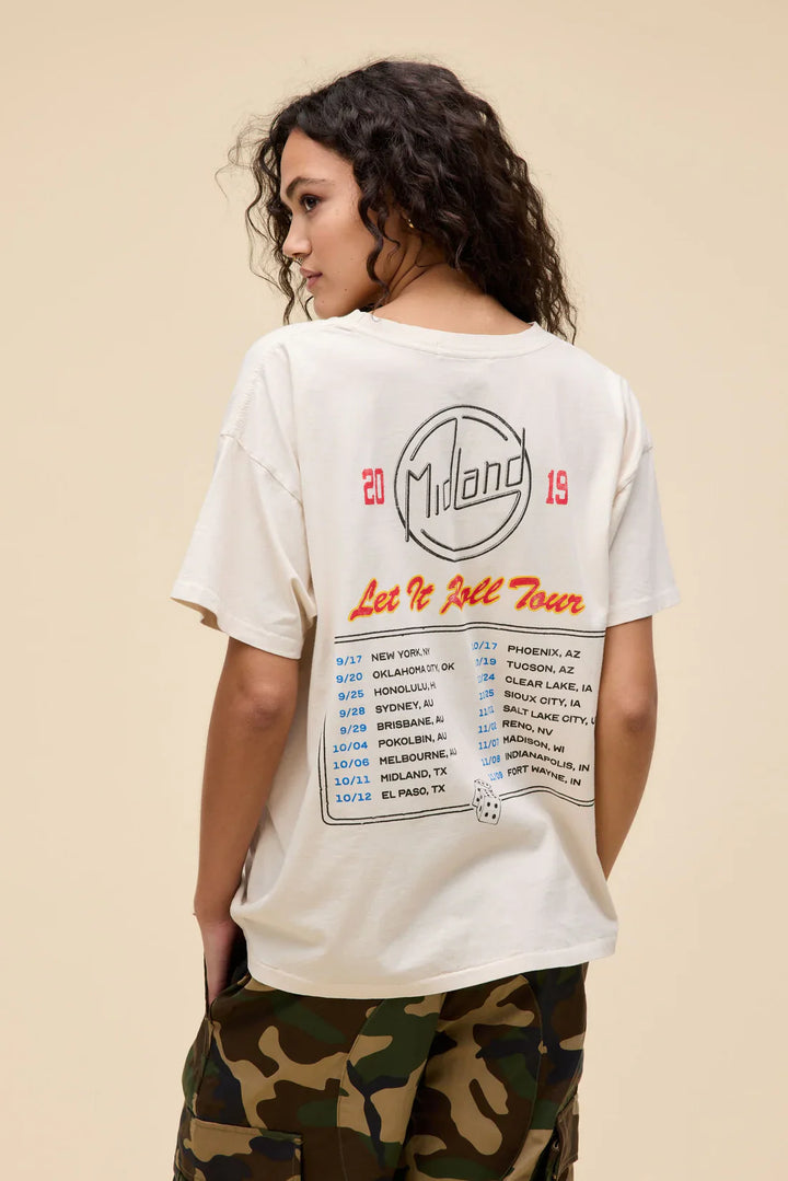 MIDLAND LET IT ROLL TOUR MERCH TEE