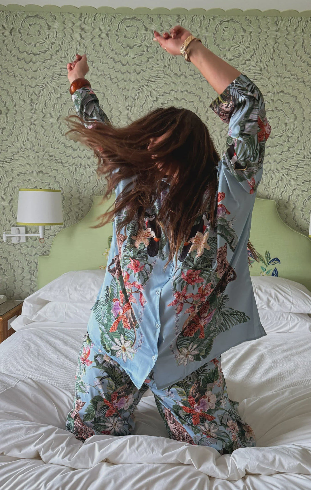 JUNGLE MIRAGE SILKY PJ SET