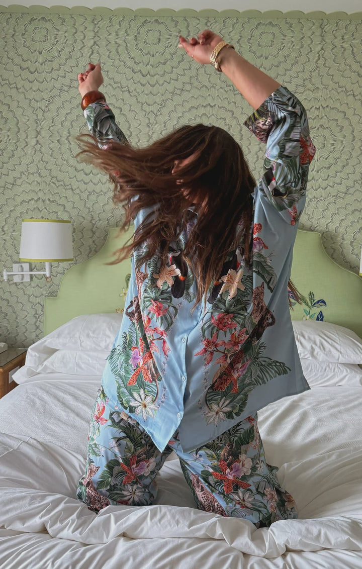 JUNGLE MIRAGE SILKY PJ SET