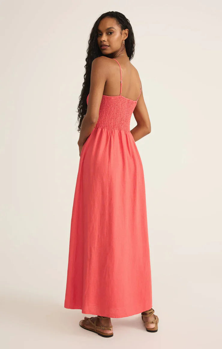 BAYSIDE LINEN MAXI DRESS