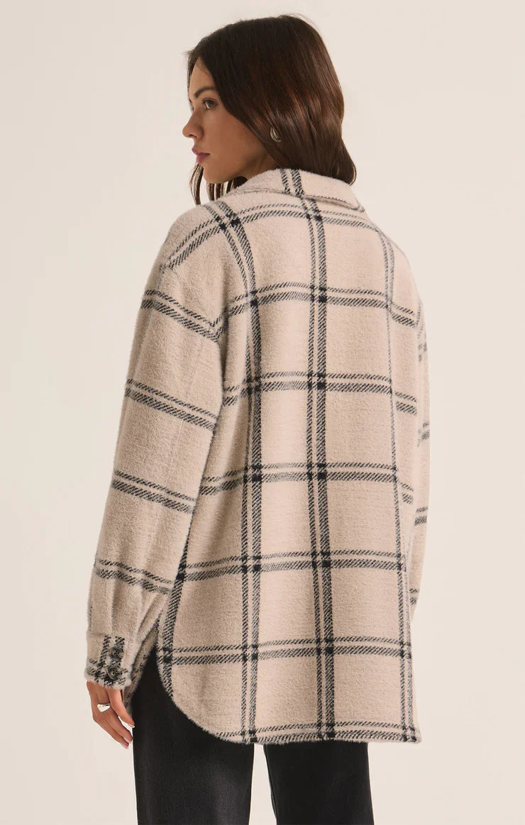 PLAID TUCKER JACKET