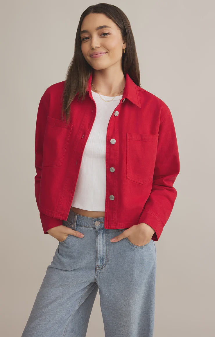 ALL DAY CROPPED DENIM JACKET ZJ251850