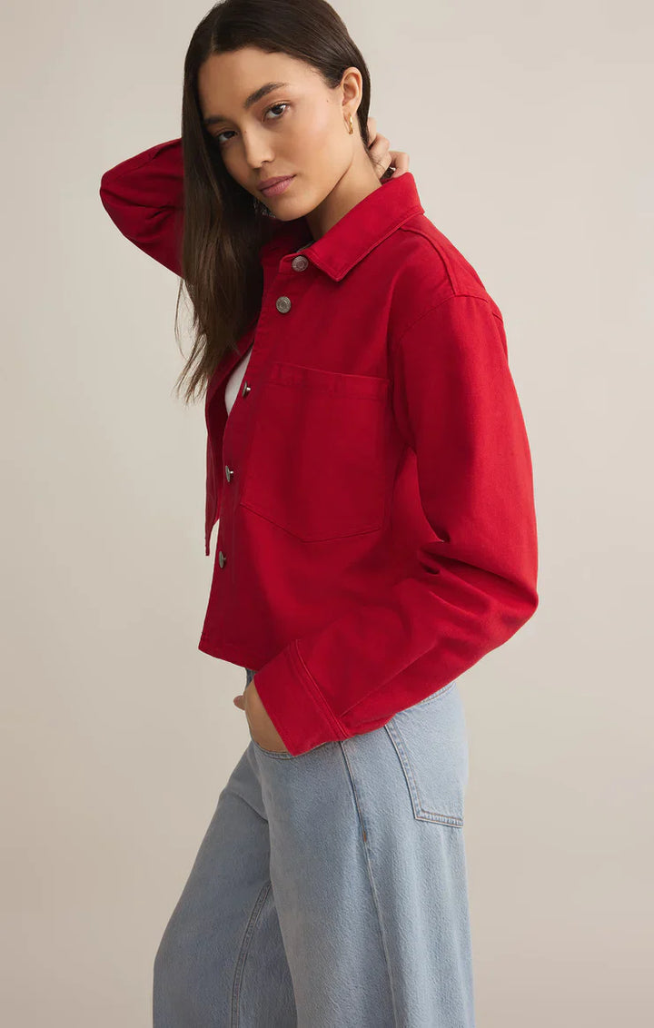 ALL DAY CROPPED DENIM JACKET ZJ251850