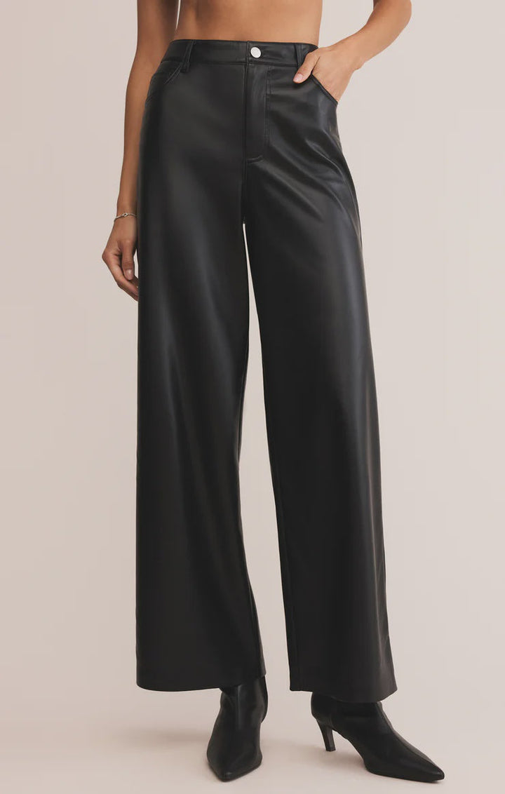 MARLI WIDE LEG LEATHER PANT