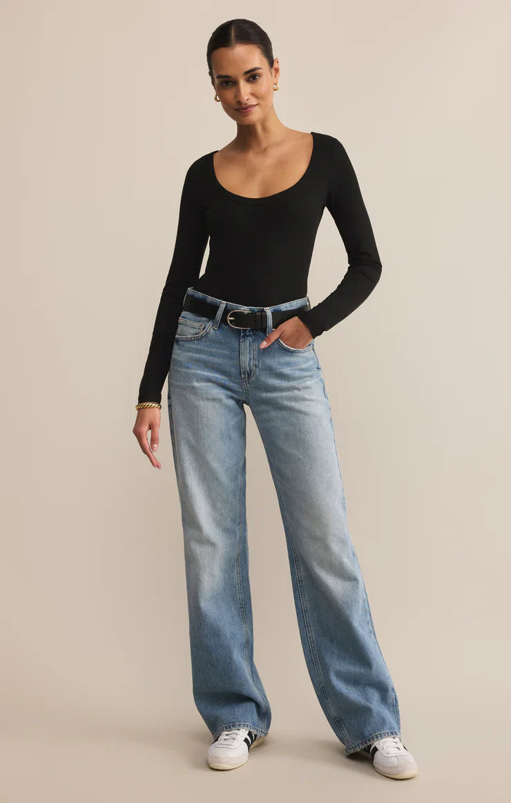 SECOND SKIN SCOOP NECK TOP