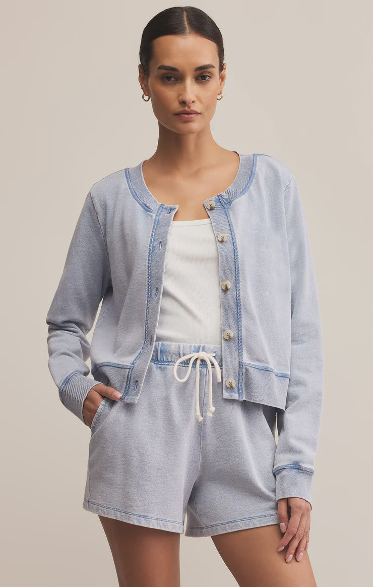 DAILY KNIT DENIM CARDIGAN