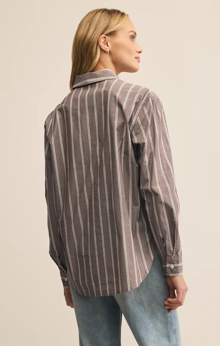 SEAPORT STRIPED POPLIN SHIRT