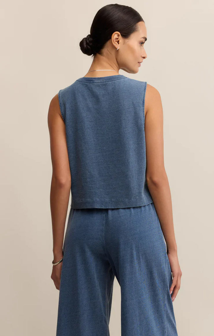 SLOANE JERSEY DENIM MUSCLE VINTAGE INDIGO