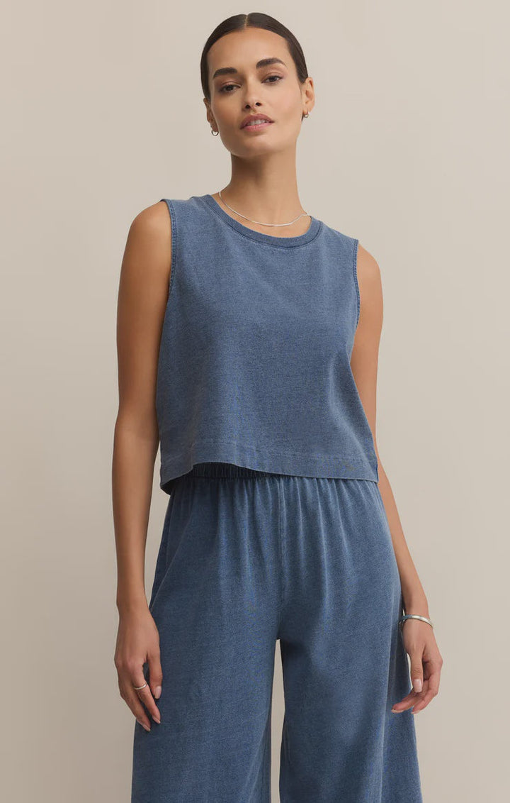 SLOANE JERSEY DENIM MUSCLE VINTAGE INDIGO