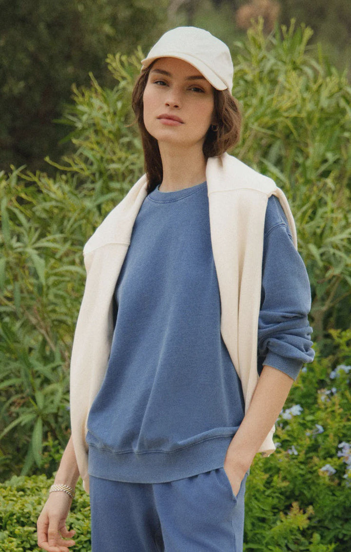 BOYFRIEND DENIM SWEATSHIRT