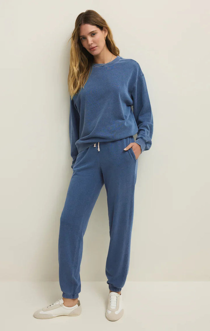 BOYFRIEND DENIM SWEATSHIRT