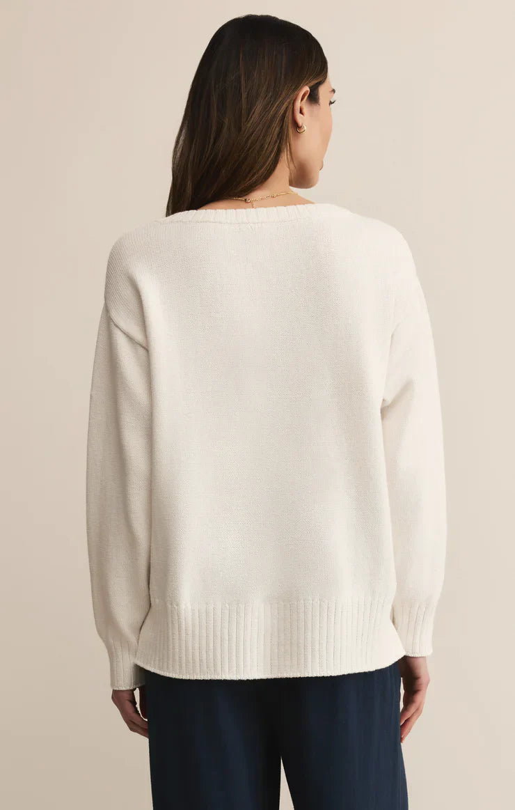 ALL AROUND V NECK SWEATER