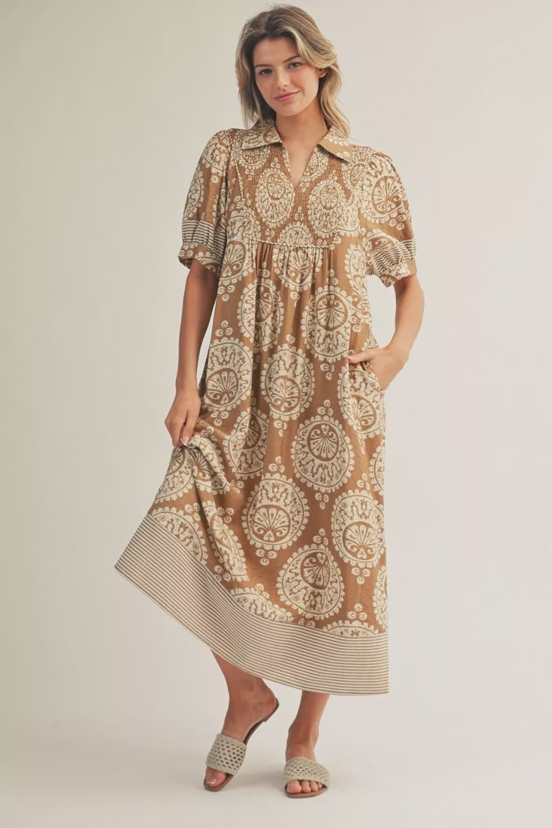 FLORAL MIDI DRESS