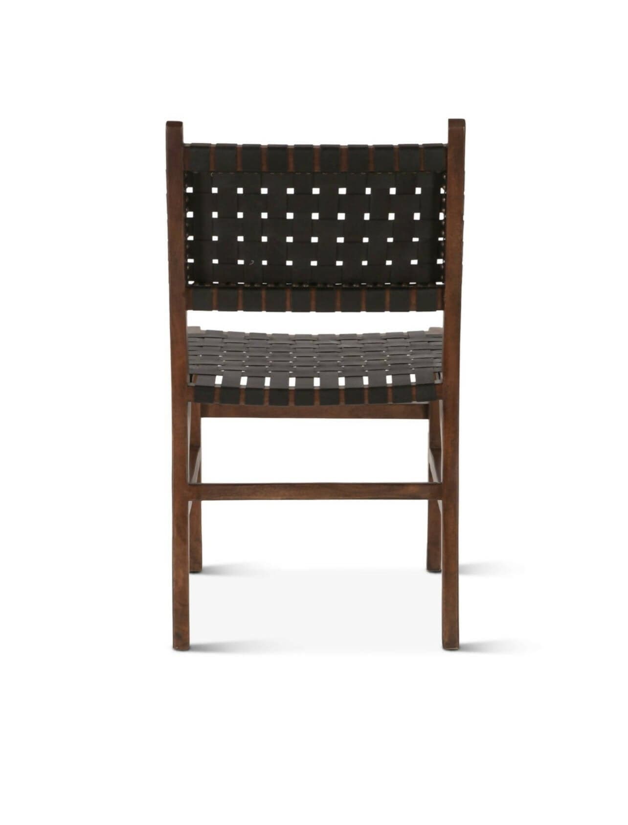 Palermo 18” Black Leather Dining Chair America Reclaimed