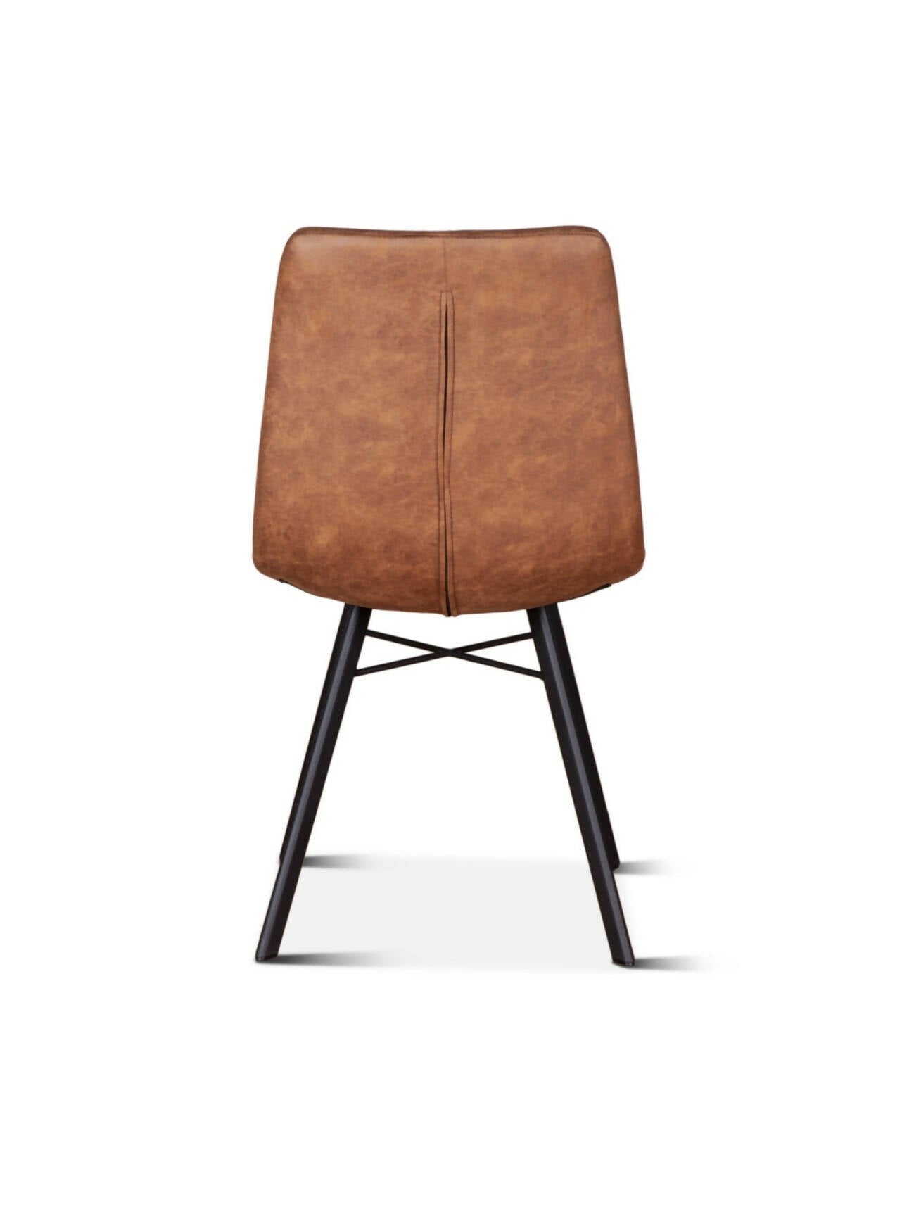 Sam 18” Trapper Brown Leather Dining Chair America Reclaimed