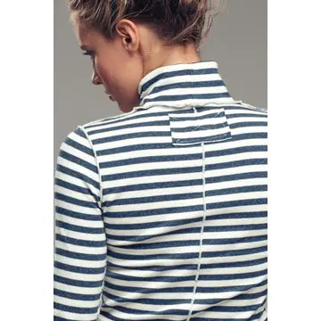 Striped Turtleneck Top