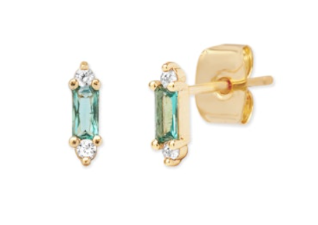 BAGUETTE POST EARRINGS