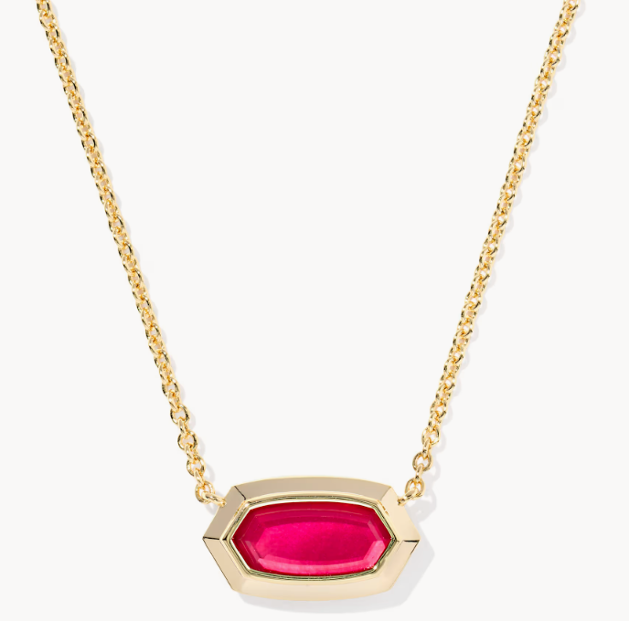 ELISA BEZEL PENDANT NECKLACE
