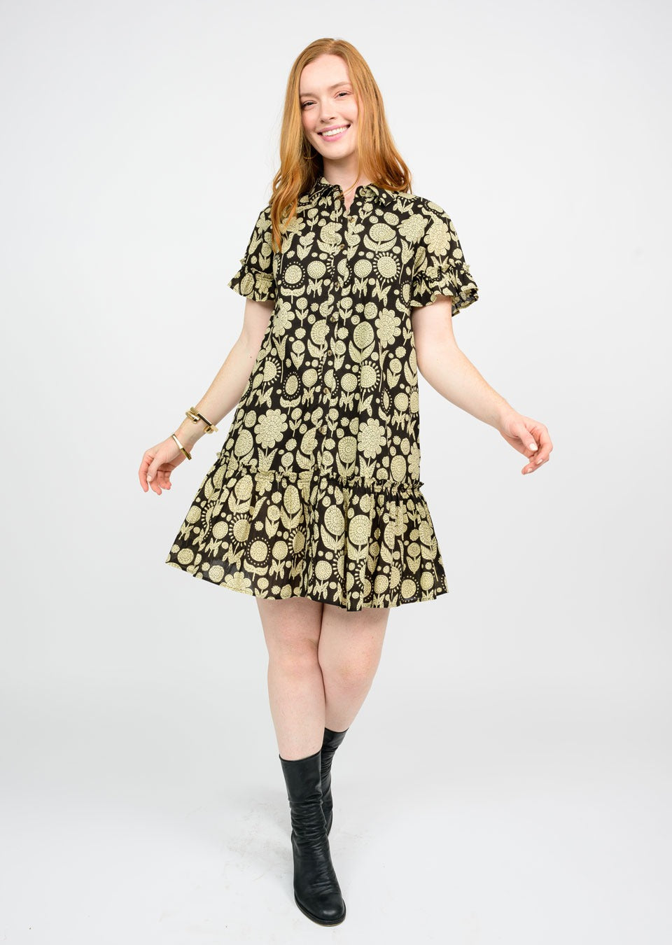 FUFFLED SHIRT DRESS