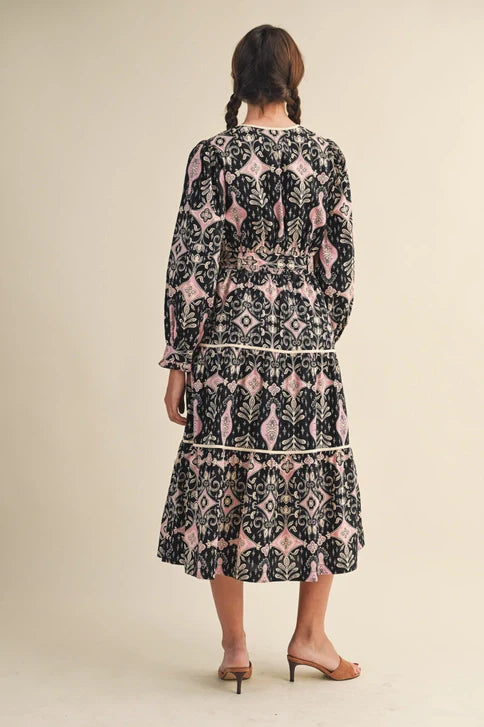 MIDI PRINTED DRESS MDR4288