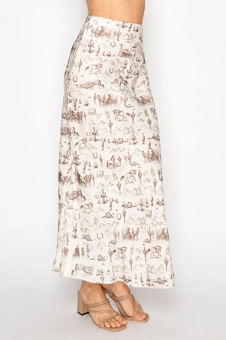 WESTERN MIDI SKIRT