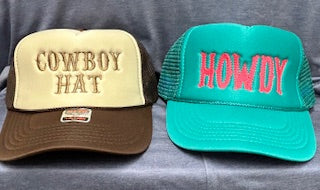 Foam Caps-Cowboy Hat or Howdy