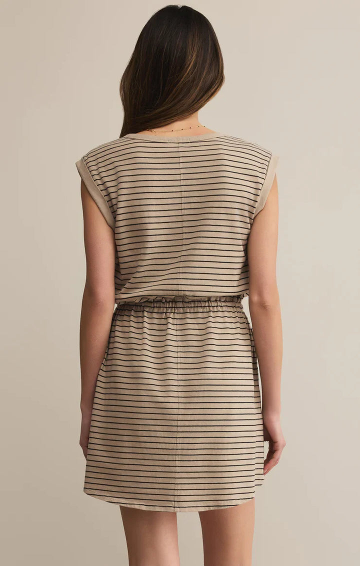 DAYSHIFT STRIPED MINI DRESS