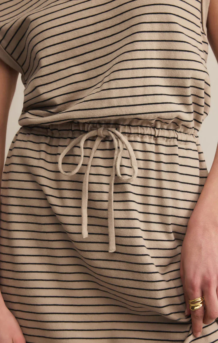 DAYSHIFT STRIPED MINI DRESS
