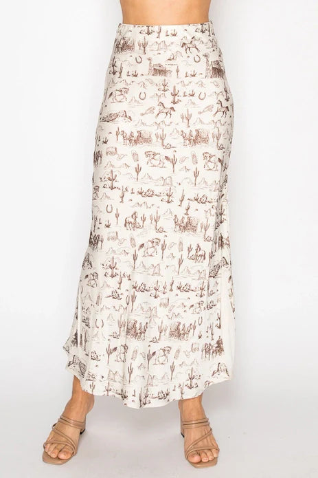 WESTERN MIDI SKIRT