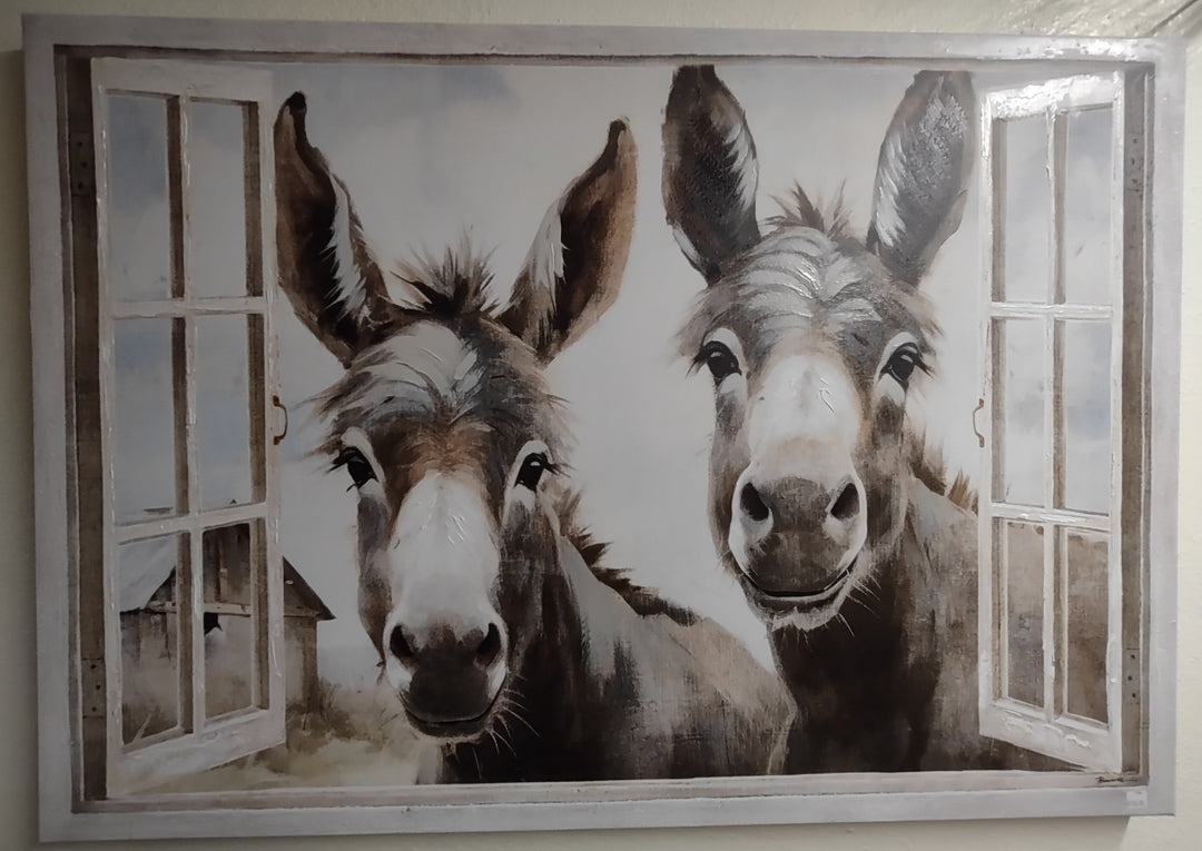 Donkey Friends Painting
