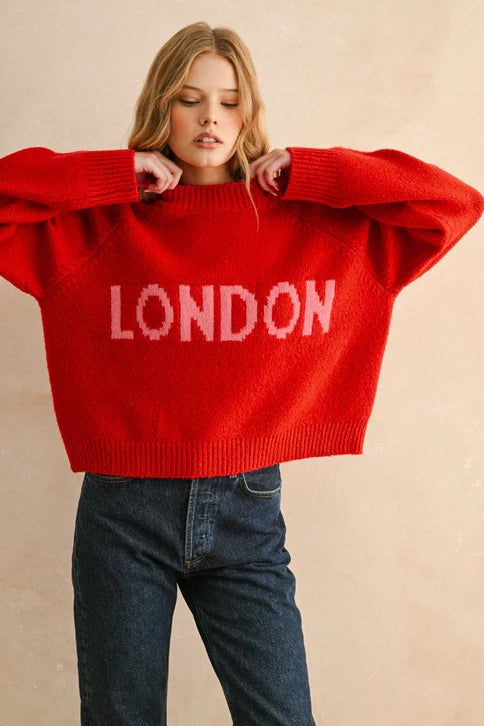 LETTER FRONT SWEATER