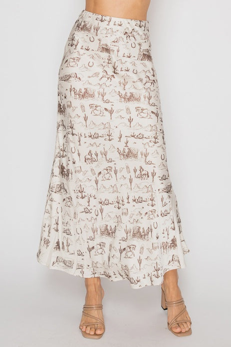 WESTERN MIDI SKIRT