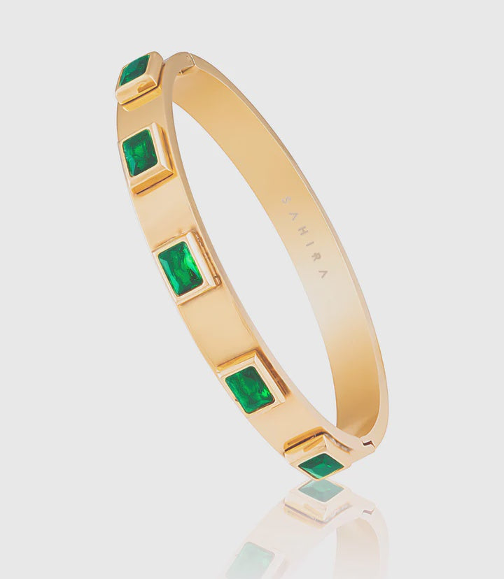 EMERALD BAND BANGLE