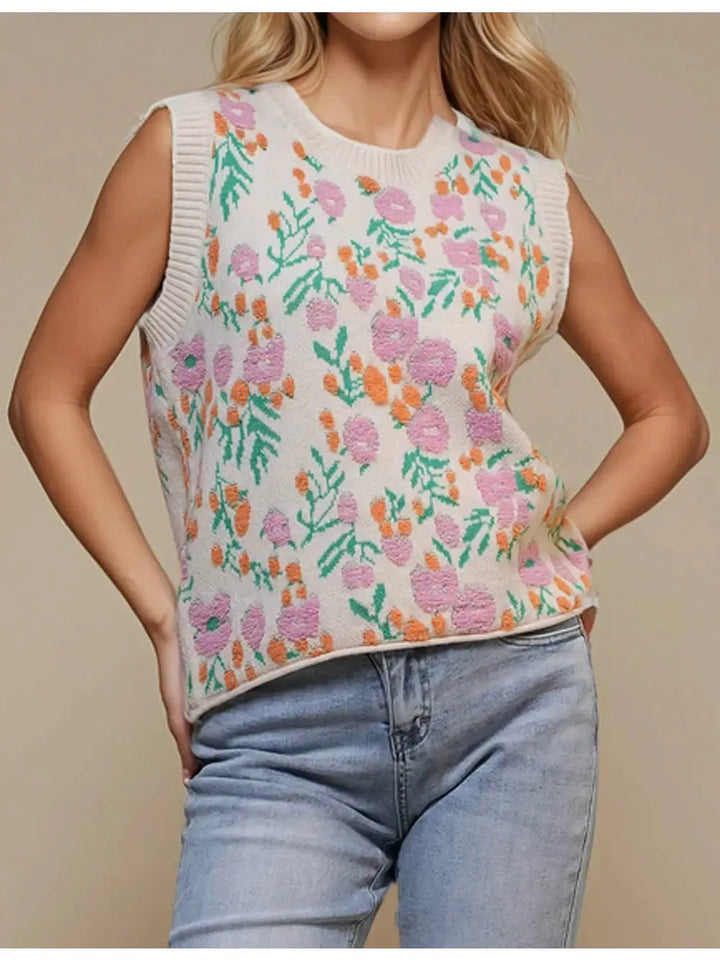 Floweret Sweater Vest