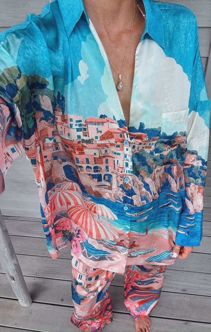 OASIS BEACH CLUB PANT PJ SET