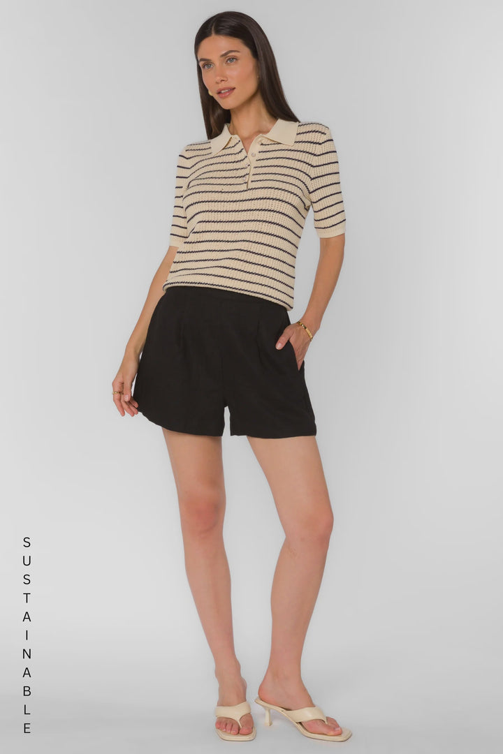 FEDRA PLEATED PULL ON SHORTS