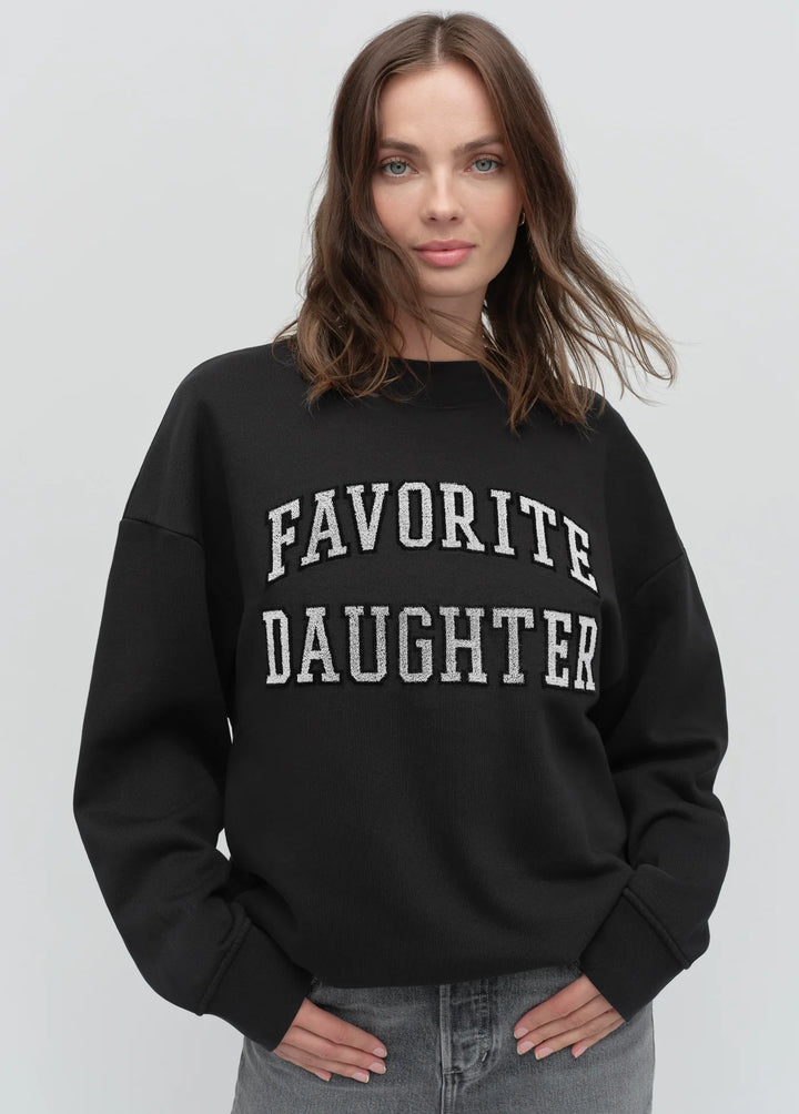 COLLEGIATE EMBROIDERY SWEATSHIRT