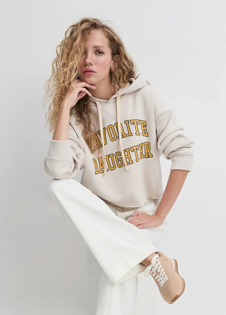 THE CROPPED COLLEGIATE HOODIE