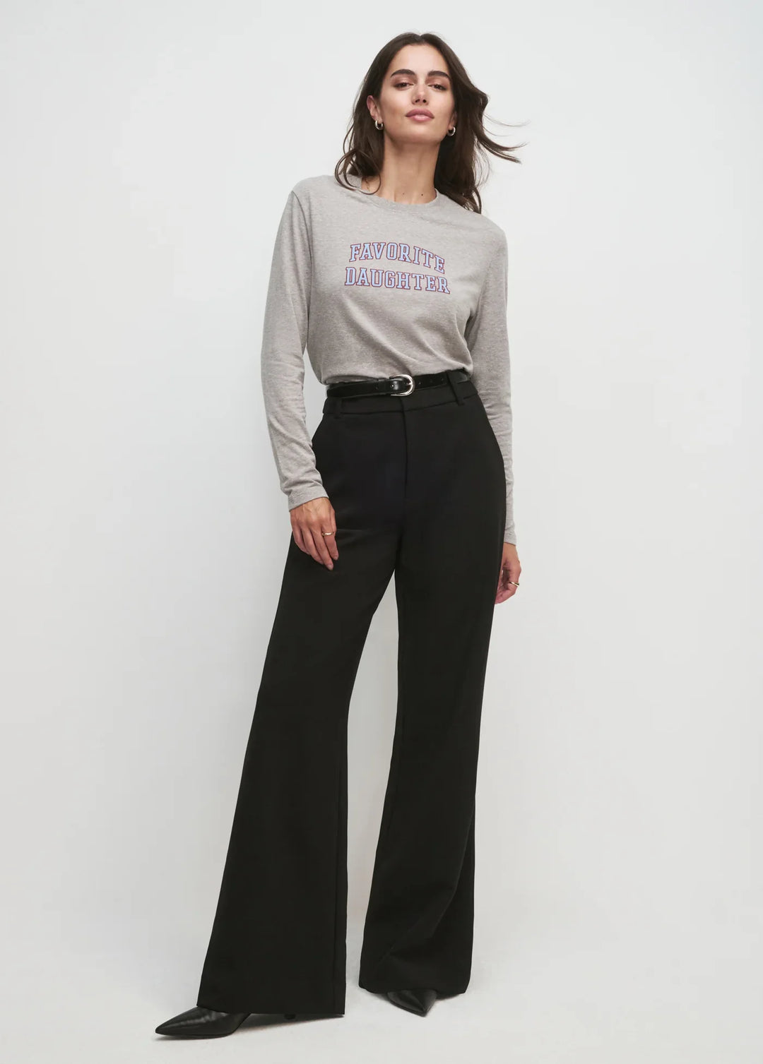 CROPPED COLLEGIATE LS TEE