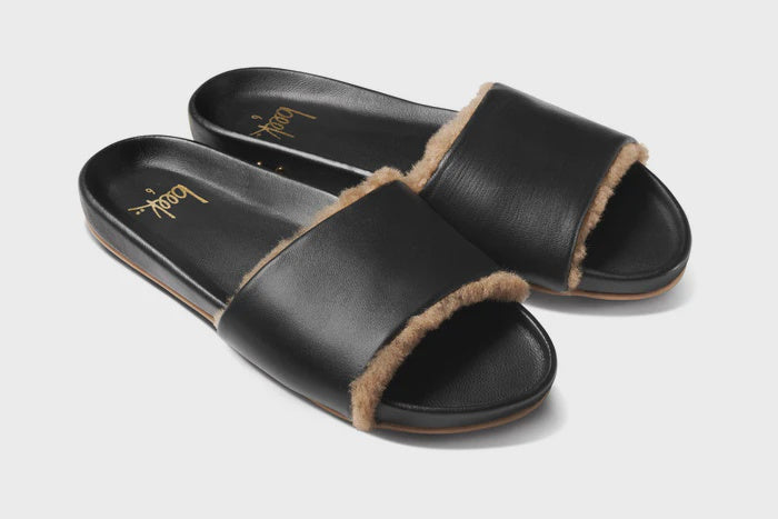 GALLITO SHEARLING SLIDE SANDAL