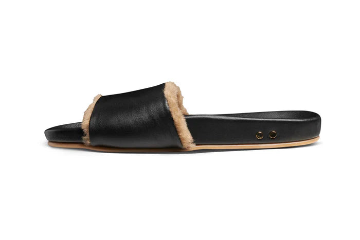 GALLITO SHEARLING SLIDE SANDAL