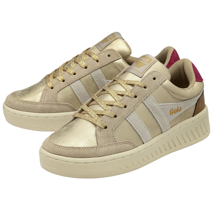 SUPERSLAM BLAZE 11 TRAINER GOLD/OFF WHITE/CERISE