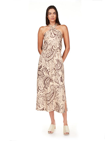 HAVANA NIGHTS HALTER DRESS